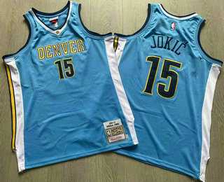 Men's Denver Nuggets #15 Nikola Jokic Blue Hardwood Classics Soul AU Stitched Throwback Jersey Mixiu,We sell and wholesale Men's Denver Nuggets #15 Nikola Jokic Blue Hardwood Classics Soul AU Stitched Throwback Jersey Mixiu on line form chian!
